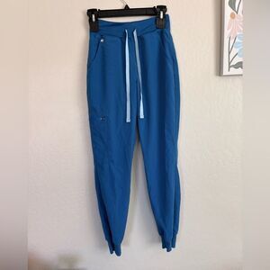 Figs Royal Blue Zamora Jogger Scrub Tapered Pants XXS